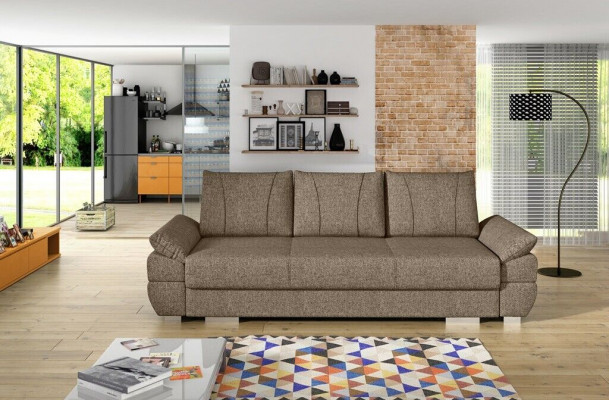 Designer 3-zits bank bank gestoffeerde banken banken 3-zits textiel slaapbank bed