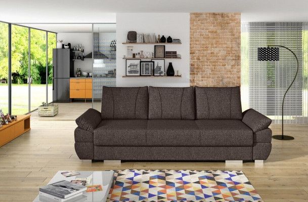 Designer 3-zits bank bank gestoffeerde banken banken 3-zits textiel slaapbank bed