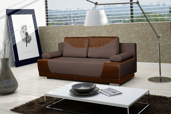 Slaapbank uitklapbare bank 3-zits slaapfunctie + opbergdoos Bank Designer Sofa