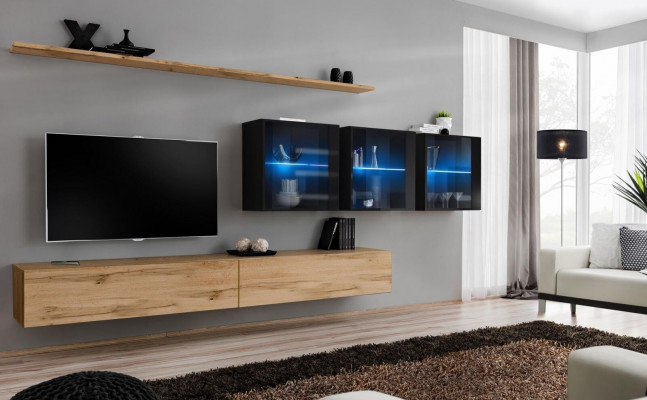 Wandmeubel 340cm luxe meubels wandkast modern compleet muurrek ontwerp