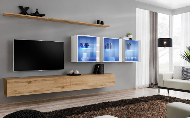 Woonkamer meubilair Stijl Modern Design TV-standaard Wandplanken Compleet Wandkast  Woonkamermeubilair Stijl Modern Ontwerp TV-standaard Wandplanken Volledige Wandkast