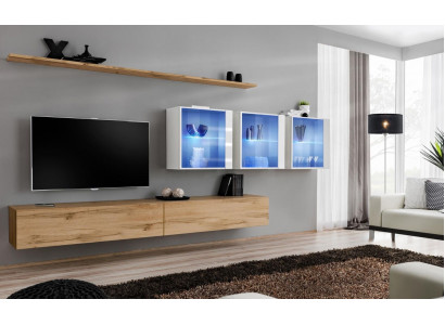 Woonkamer meubilair Stijl Modern Design TV-standaard Wandplanken Compleet Wandkast  Woonkamermeubilair Stijl Modern Ontwerp TV-standaard Wandplanken Volledige Wandkast