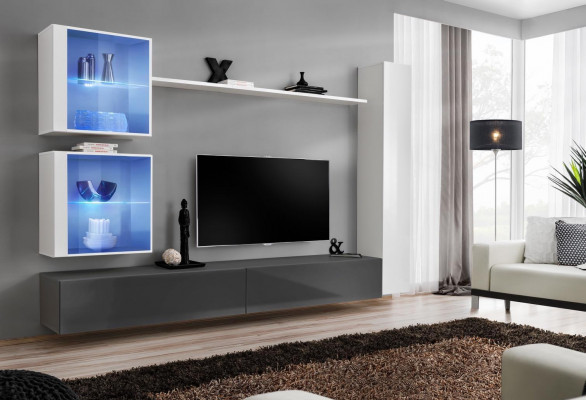 Witte woonkamer set TV-standaard designer meubels muurkast dressoir