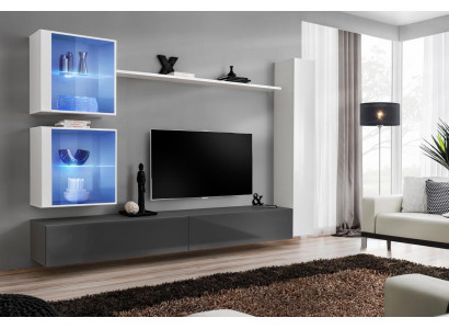 Witte woonkamer set TV-standaard designer meubels muurkast dressoir