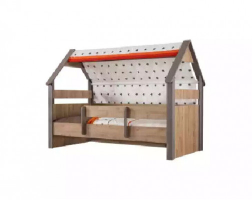 Slaapkamerset Kindermeubels Kinderkamer Bruin Bedframe 6-delig Houten Set