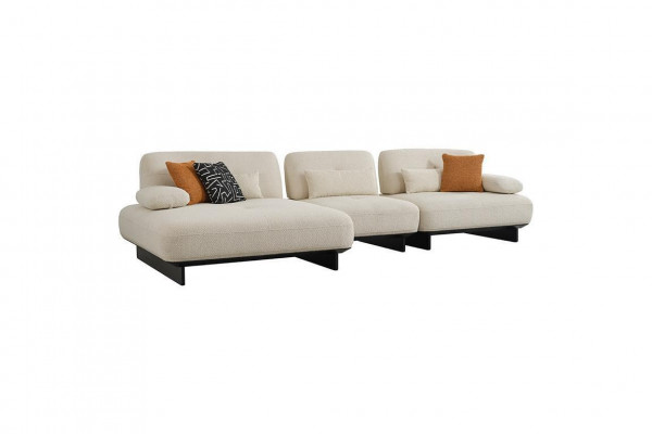 Woonkamer textiel bank Luxe L-vormige bank Hoekbank Designer meubels   Woonkamer stoffen bank Luxe L-vormige bank Hoekbank Design meubels