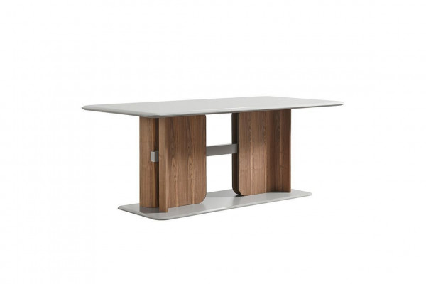 Compleet eetkamerset Rechthoekige witte eettafel 4x gestoffeerde stoelen.