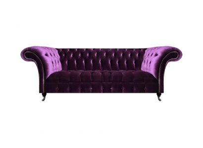 Complete paarse Chesterfield zitmeubelen woonkamer designer textielsofa's