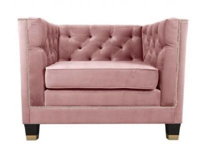 Fauteuil Chesterfield Textiel Stof Paars Creatieve Meubels Nieuw Woonkamer Modern Roze