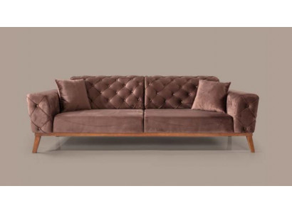 Bruine Chesterfield bank Elegant sofa Woonkamer zitmeubel Fluweel