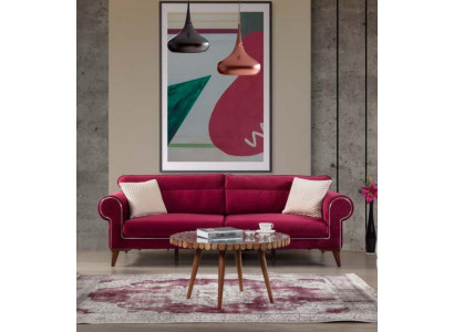 Rode bank 3 zits textiel banken bank bekleding luxe meubels Moderne driezitter
