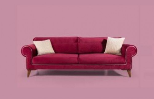 Rode bank 3 zits textiel banken bank bekleding luxe meubels Moderne driezitter