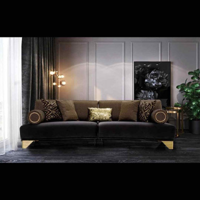 Dries-zitsbank 3-zits luxe bankstellen woonkamer bank van stof 260cm meubels