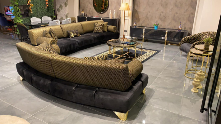 Dries-zitsbank 3-zits luxe bankstellen woonkamer bank van stof 260cm meubels