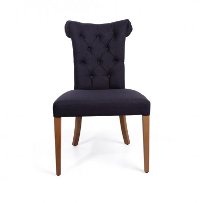 Eetkamerstoel luxe stof massief hout ontwerp stoelen fauteuil gestoffeerd art deco