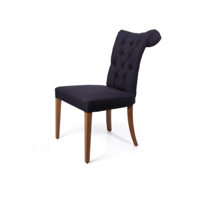 Eetkamerstoel luxe stof massief hout ontwerp stoelen fauteuil gestoffeerd art deco