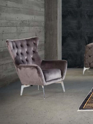 Bankstel Taupe Fauteuil Driepersoonsbank 331 Zits Chesterfield-set