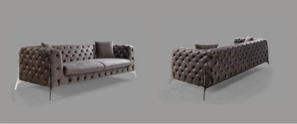 Bankstel Taupe Fauteuil Driepersoonsbank 331 Zits Chesterfield-set
