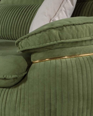Sofaset 3+3+1 zits bank grijs bank stoffering set stof meubels