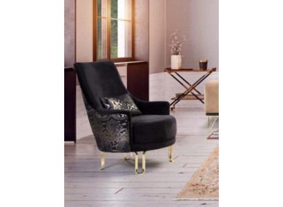 Luxe design fauteuil 1-zits textiel lounge club gestoffeerde meubels