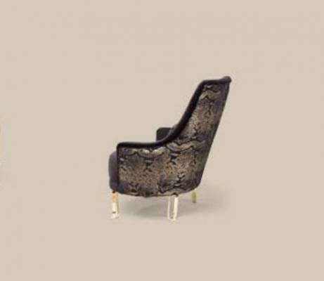 Luxe design fauteuil 1-zits textiel lounge club gestoffeerde meubels