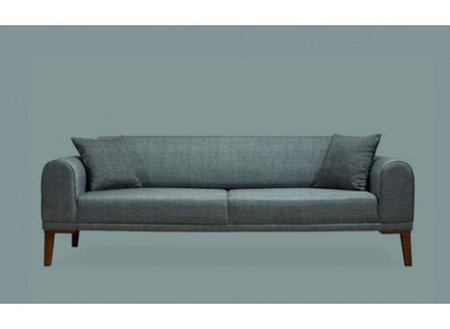 Luxe Moderne Bank 3-zits Designbank Driepersoons Beklede Houtbank