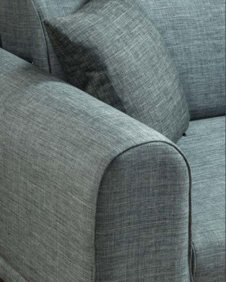 Luxe Moderne Bank 3-zits Designbank Driepersoons Beklede Houtbank