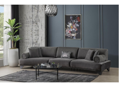 Bankstel 5-zitsbank Gestoffeerde bank xxl bankstellen Woonkamer Stof Grote woonlandschap