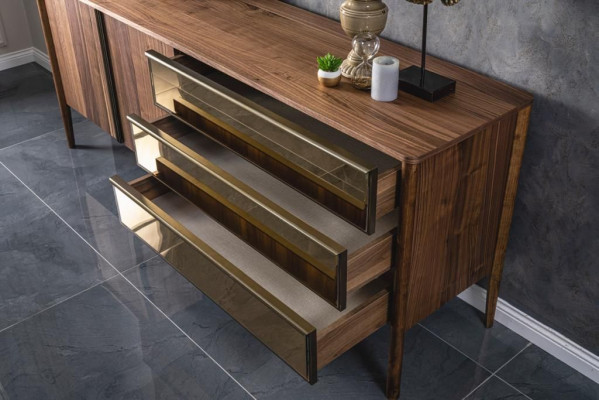 Sideboard Spiegel Kommode Schrank Designer Luxus Schränke Kommoden Modern 2tlg Tweedeurs dressoirspiegel dressoir kast ontwerper luxe kasten dressoirs Modern 2-delig