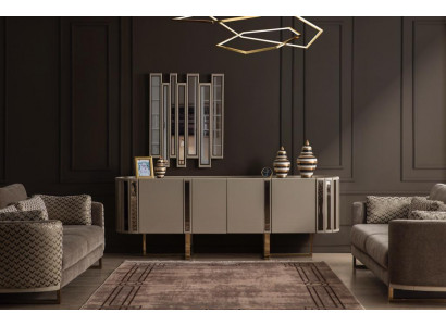 Sideboard Spiegel Kommode Schrank Kommoden Designer Luxus Schränke Holz Modern   Dressoir Spiegel Ladenkast Kast Ladenkasten Ontwerper Luxe Kasten Hout Modern
