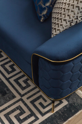 Driepersoonsbank 3-zits Luxe bankstellen Woonkamer Modern Stof Design Textielstoffen