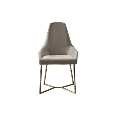 Luxe Beige Eetkamerstoel met Armleuning Stoel Stoelen Modern Design Meubels