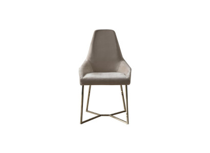 Luxe Beige Eetkamerstoel met Armleuning Stoel Stoelen Modern Design Meubels