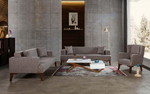 Luxe bankstel 3+3+1 bank bankstel gestoffeerde meubels in de woonkamer