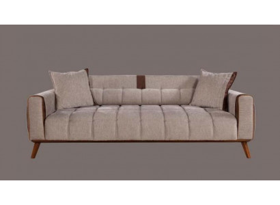 Sofa 3 zitplaatsen textiel bankstellen bank bekleding zitkussens driezitsbank