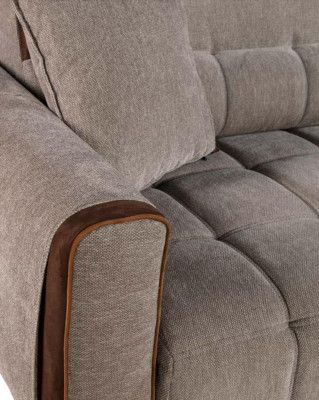 Sofa 3 zitplaatsen textiel bankstellen bank bekleding zitkussens driezitsbank