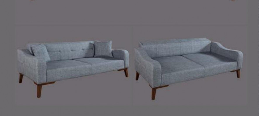 Sofaset 3+3+1 zitplaatsen Compleet set bank fauteuil Textiel 3-delig