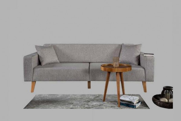 Sofa bank Bekleding Zitting 3+3+1 Zitsuite ontwerp Hout Banken Beige Zitkussen