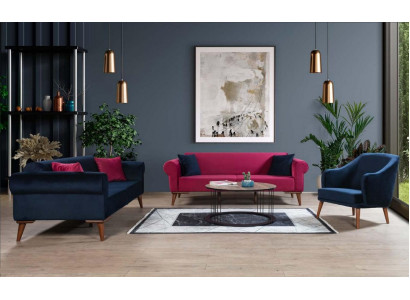 Bankstel 3+3+1 Zit ontwerp Bank bekleden Banken Bank Modern 3-delig