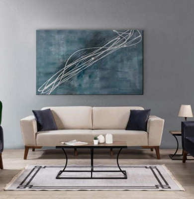 Sofaset 3+3+1 zitsbank bankstel textiel stoel woonkamer