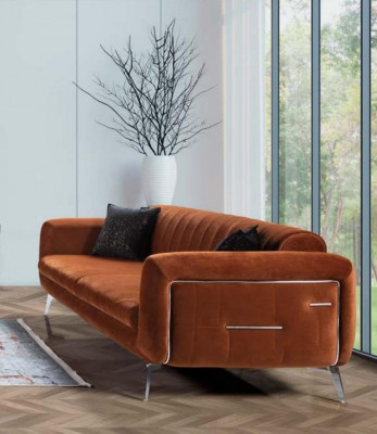 Bankstelbankstellen Compleet bankstel bankfauteuil Orange 3+3+1 zitmeubelen