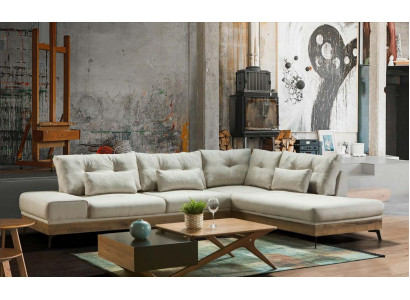 Meubel hoekbank hout bank woonkamer bank banken banken L-vorm