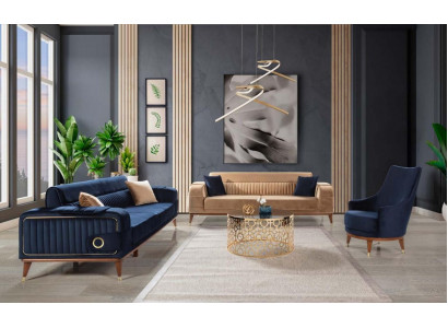 Luxe bankstel 3+3+1 zits set ontwerp bank gestoffeerde bank modern