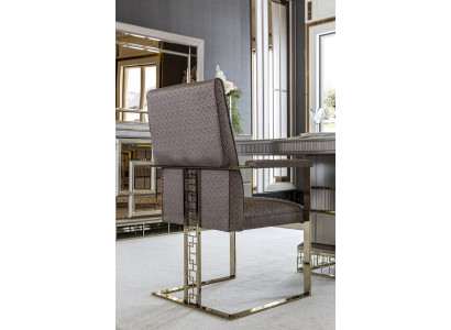 Stoel Grijs Luxe Eetkamer Mooi Meubel Ontwerp Elegant Stoelen Modern Hout Nieuw