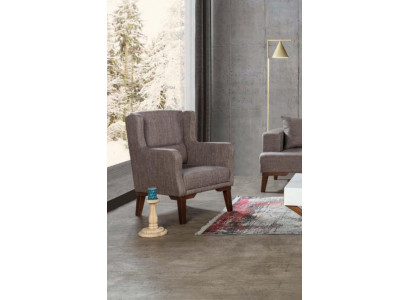 Fauteuil Luxe Gestoffeerde Meubels Woonkamer Fauteuil Textiel Nieuwe Kleur Bruin