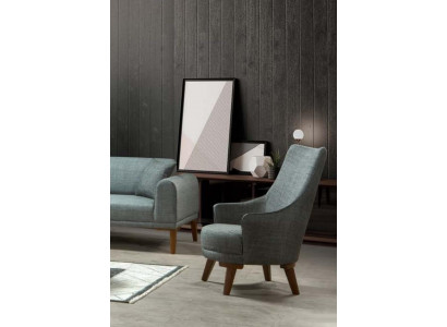 Moderne fauteuil met één zitplaats, ontwerp fauteuil, gestoffeerde meubels voor de woonkamer.