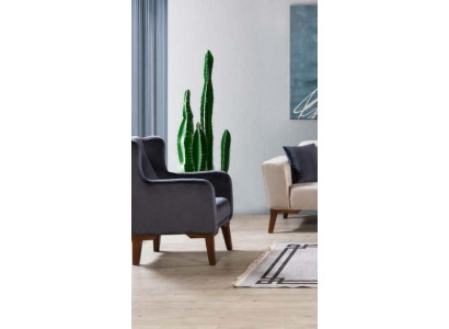 Luxe fauteuil 1-zits designer fauteuil Eenzitter Textiel gestoffeerd meubel