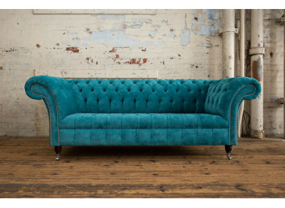 Chesterfield Originele Bank Bank Textiel Banken Bekleding Stof Nieuw