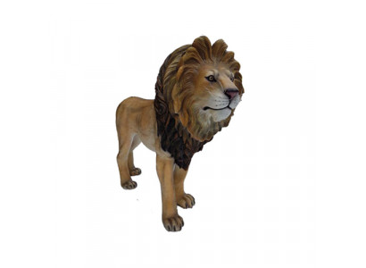 Decoratie Tuin Beeld Dieren Standbeeld Sculptuur Leeuw Deco Beelden Figuur 140x190cm.