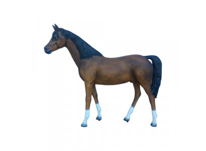 Paard levensgrote figuur decoratie standbeelden sculptuur tuindecoratie figuren 230 cm